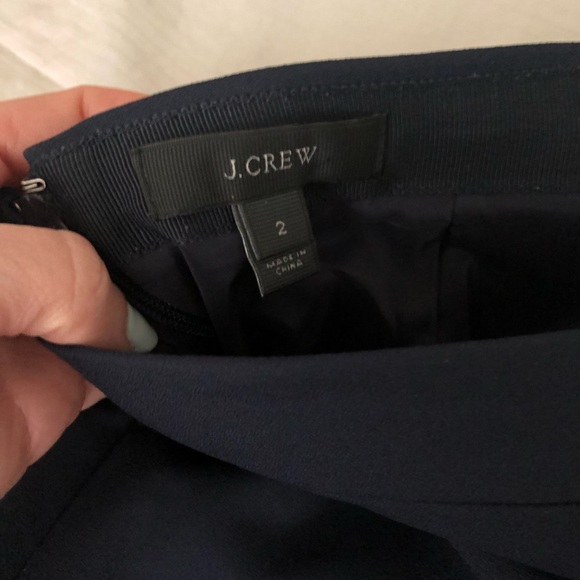 J Crew navy flare work skirt - Picture 4 of 4